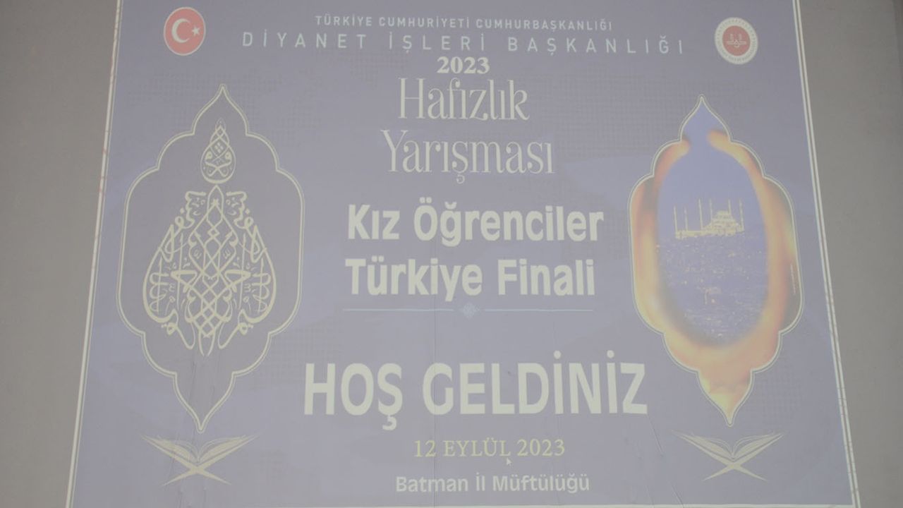 Türkiye Hafızlık Yarışması'nın final heyecanı Batman’da yaşandı. İşte Yarışmanın kazananları