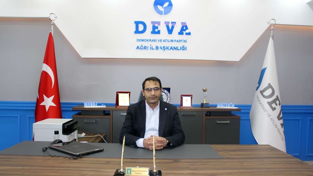 DEVA Partisi Ağrı İl Başkanı görevinden istifa etti