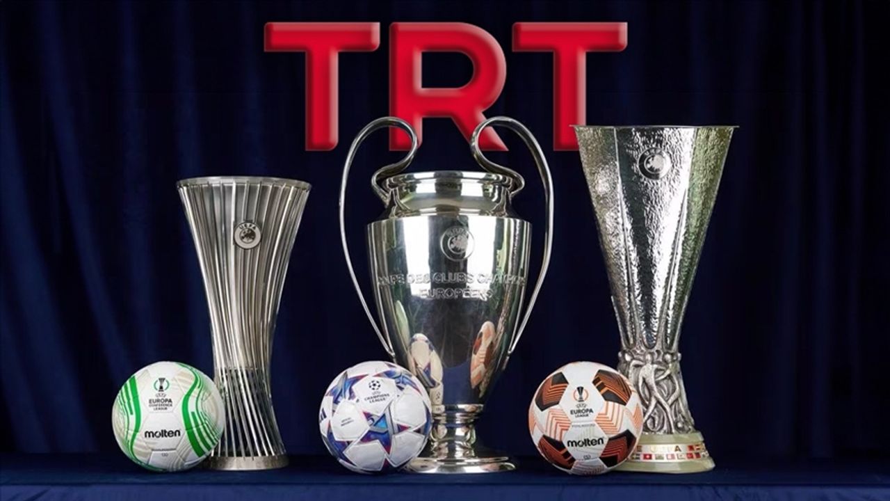 Şampiyonlar Ligi, Avrupa Ligi ve Konferans Ligi maçları 3 sezon boyunca TRT'de