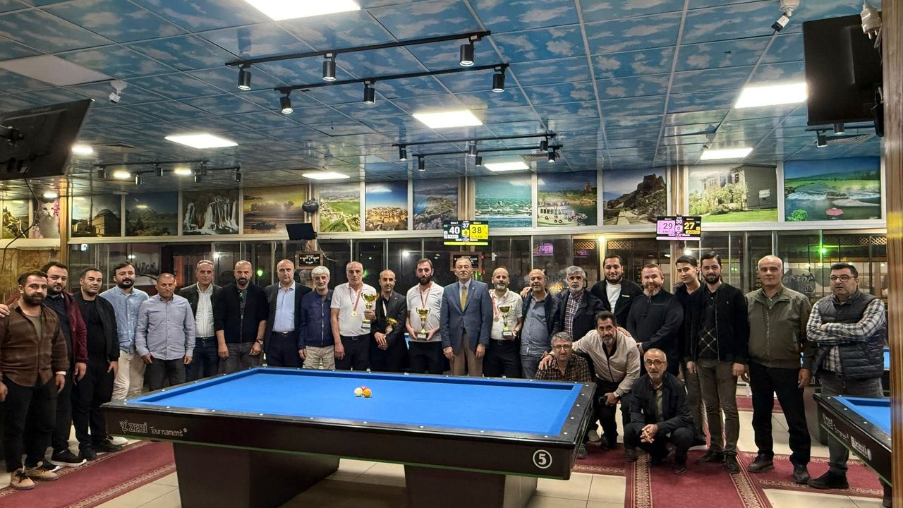 Van’da bilardo il birinciliği sonuçlandı!