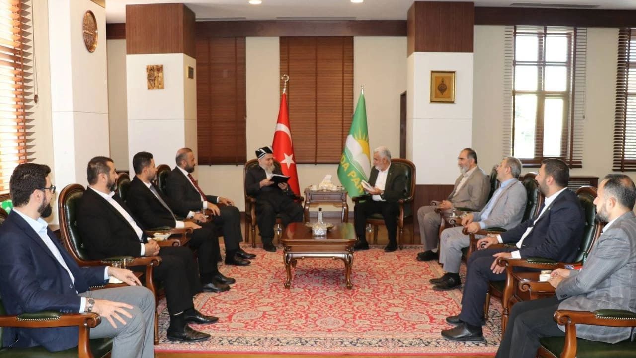 HÜDA PAR Genel Başkanı Yapıcıoğlu, Kürdistan Adalet Topluluğu Partisi Genel Başkanı Bapir’i ağırladı!