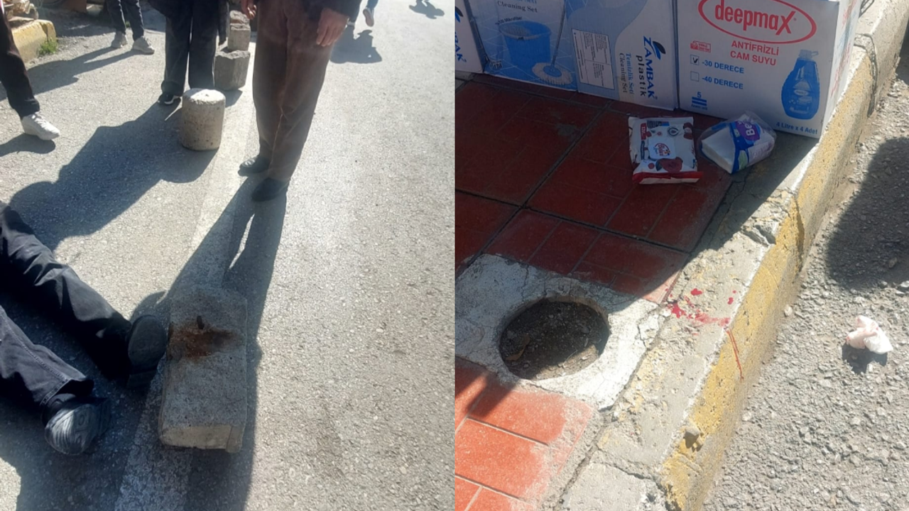 Van'da kaldırım işgali faciası! Bir vatandaş ölümden döndü