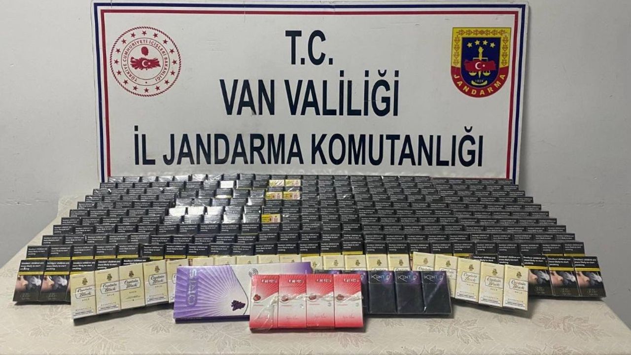 Van’da 859 paket kaçak sigara ele geçirildi