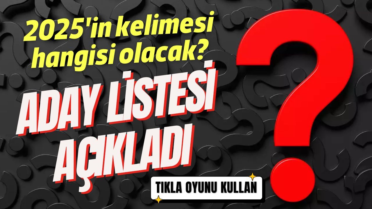 2025'in kelimesi hangisi olacak? TDK aday listesini açıkladı