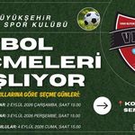 Van Büyükşehir Belediyespor futbol seçmeleri başlıyor