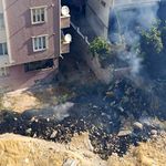 Van’da çarşı merkezde korkutan yangın