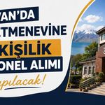 Van'da öğretmenevine 27 kişilik personel alımı yapılacak