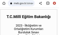 MEB bursluluk sınavı giriş belgesi yayınlandı