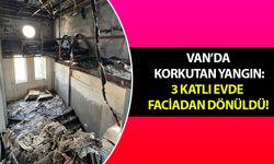 Van’da korkutan yangın: 3 katlı evde faciadan dönüldü!