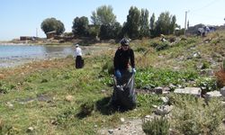 Vangölü Aktivistleri Derneği Van Gölü kıyılarını temizledi