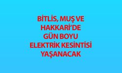 Bitlis, Muş ve Hakkari’de gün boyu elektrik kesintisi yaşanacak