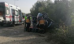 Van'da feci kaza: Otomobil takla attı