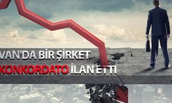 Van'da bir şirket konkordato ilan etti