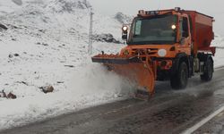 Van'da beklenen kar yağdı... Ekipler mesaide!