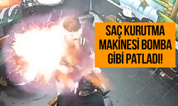 Saç Kurutma Makinesi Bomba Gibi Patladı (VİDEO)