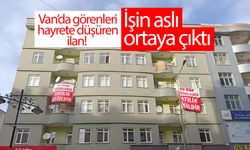 Van’da görenleri hayrete düşüren ilan! İşin aslı ortaya çıktı