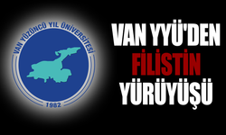 Van YYÜ'den Filistin yürüyüşü...