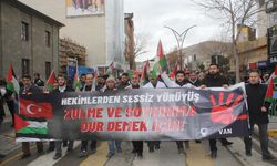 Van’da hekimlerin sessiz yürüyüşü sürüyor