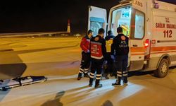20 yaşındaki genç ambulans uçakla Van'dan Ankara'ya sevk edildi