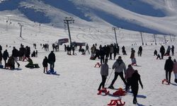 Van'daki Abalı Kayak Merkezi'ne yoğun ilgi