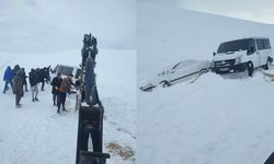 Van'da sürücüler karda mahsur kaldı!