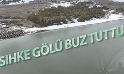 Van Sıhke Gölü buz tuttu