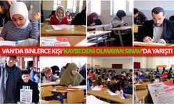 Van’da binlerce kişi ‘Kaybedeni Olmayan Sınav’da yarıştı