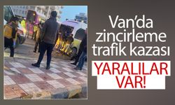 Van’da zincirleme trafik kazası: Yaralılar var!