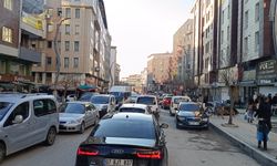 Van'da iftar öncesi trafik yoğunluğu