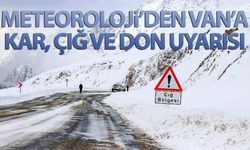 Meteoroloji’den Van’a kar, çığ ve don uyarısı