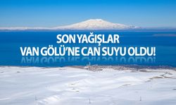 Son yağışlar Van Gölü’ne can suyu oldu!