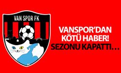 Vanspor’dan kötü haber! Sezonu kapattı…