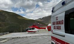 Van'da 53 yaşındaki hasta için ambulans helikopter havalandı