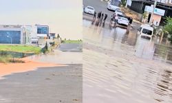 Şanlıurfa'da etkili olan yağış sanayi bölgesini sular altında bıraktı