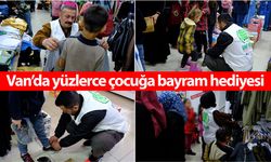 Van’da yüzlerce çocuğa bayram hediyesi