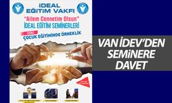 Van’da “Çocuk Eğitiminde Örneklik” semineri düzenlenecek