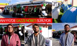 Van YYÜ’de öğrenciler Gazze nöbetini sürdürüyor