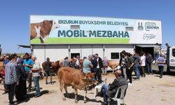 Erzurum'da mezbaha dışında kurban kesimleri yasaklandı, cadde ve sokaklar temiz kaldı