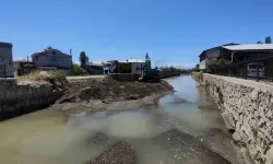 Akköprü deresinde inci kefali göçüne kepçe engeli