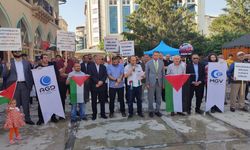 Van’da işgalci israil'e karşı 'Kıyamdayız' protestosu