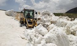 Van'da Haziran ayında karla mücadele!