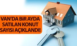 Van’da bir ayda satılan konut sayısı açıklandı!