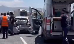 Van-Erciş karayolu üzerinden trafik kaza