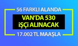 Van'da 530 işçi alımı yapılacak: Başvurular başladı...