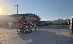 Van'da Doğum hastası kadın için ambulans helikopter havalandı