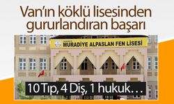 Muradiye Alpaslan Fen Lisesi’nden büyük başarı: 10 Tıp, 4 Diş, 1 hukuk…