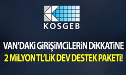 Vanlı girişimcilerin dikkatine: KOSGEB'den girişimcilere 2 milyon TL’lik dev destek paketi!