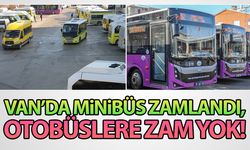 Van’da minibüs ücretleri zamlandı, otobüslere zam yok!