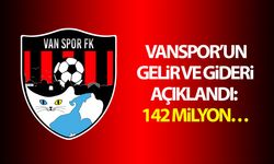 Vanspor'un gelir ve gideri açıklandı: 142 milyon…