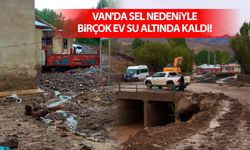 Van'da sel nedeniyle birçok ev su altında kaldı!